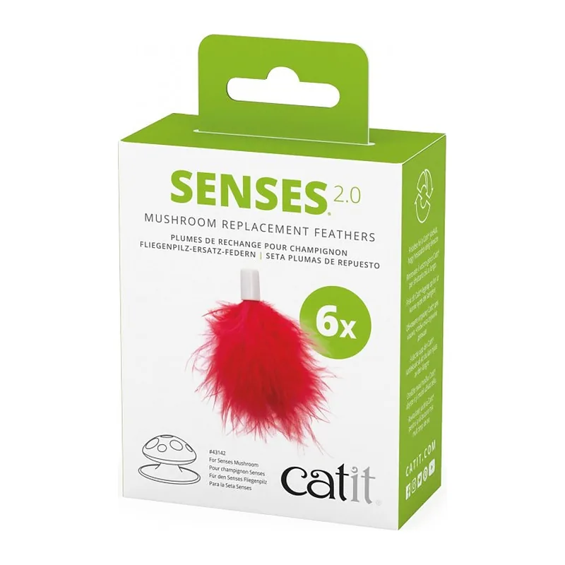Piórka zapasowe do Catit Senses 2.0 Mushroom, 6 szt.