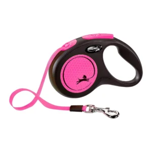 Flexi Smycz Classic M Taśma 5m Do 25kg Neon Pink Flexi Smycz Classic M Taśma 5m Do 25kg Neon Pink