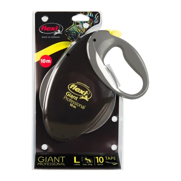 Flexi Smycz Giant L Taśma 10m Do 50kg Żółty Neon Flexi Smycz Giant L Taśma 10m Do 50kg Żółty Neon