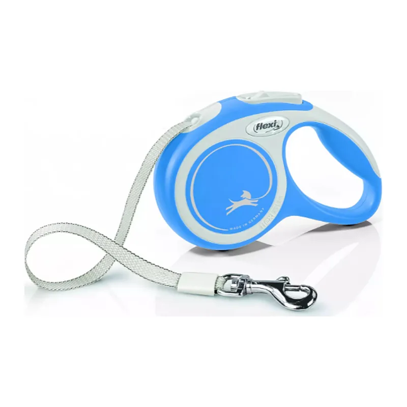 Smycz automatyczna Flexi New Comfort L taśma 5 m do 50 kg, niebieska