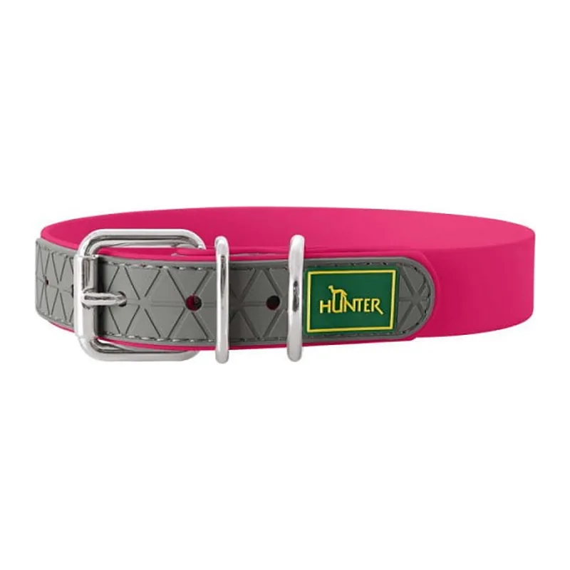 Obroża dla psa Hunter Convenience 50 cm (42–50 cm), malinowa