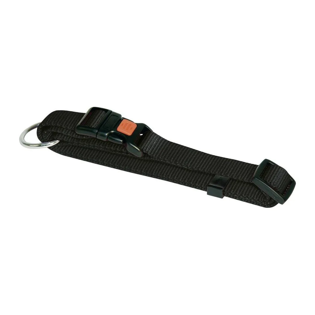 Obroża nylonowa dla psa Kerbl Miami 30–45 cm × 15 mm, czarna