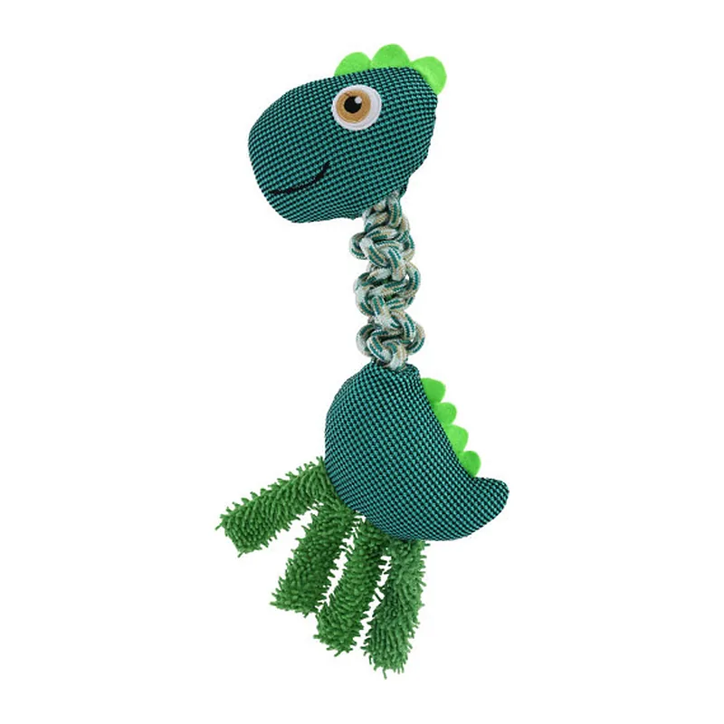 Pluszowy dinozaur dla psa Kerbl 44 cm ze sznurkiem