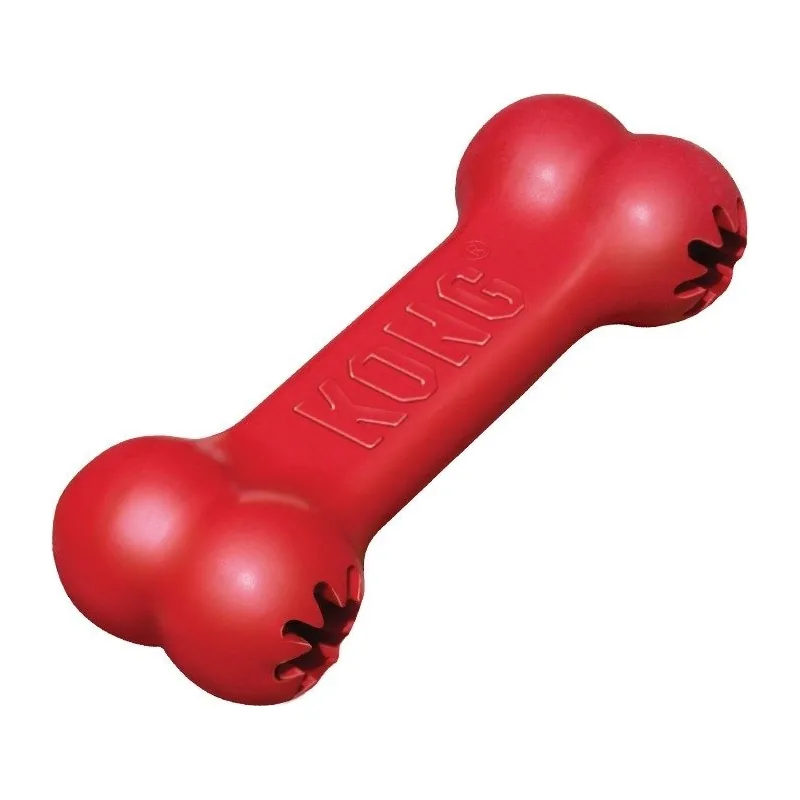 KONG Extreme Goodie Bone M – kość na smakołyki, czerwona