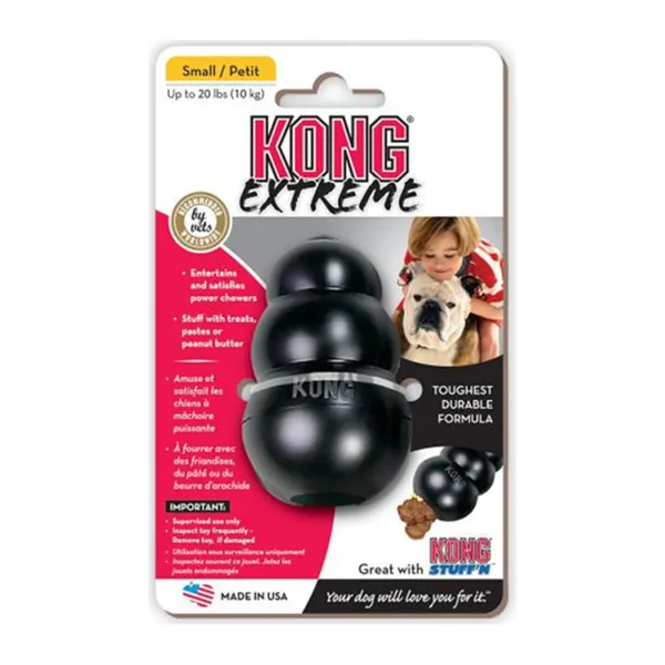 KONG Extreme Rubber Zabawka Dla Psa S Czarna KONG Extreme Rubber Zabawka Dla Psa S Czarna