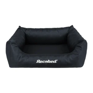 RECOBED Kanapa Baltic Czarny L 100x80cm - Legowisko Dla Psów Z Codury RECOBED Kanapa Baltic Czarny L 100x80cm - Legowisko Dla Psów Z Codury