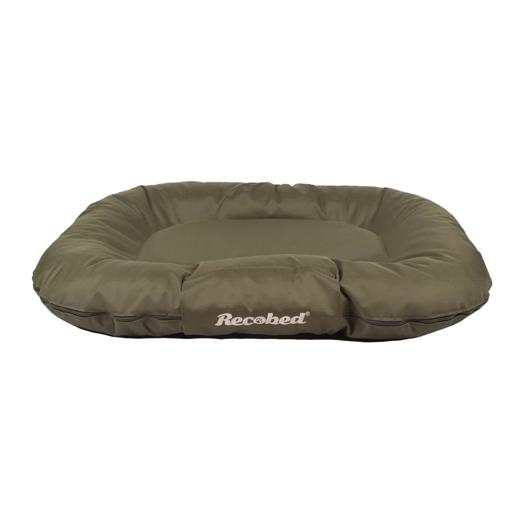 Legowisko ponton dla psa Recobed Baltic XL 140×110 cm, oliwkowe