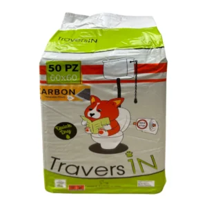 TRAVERSIN Carbo Podkłady Higieniczne Dla Psów Z Węglem Aktywnym 60X60Cm 50Szt